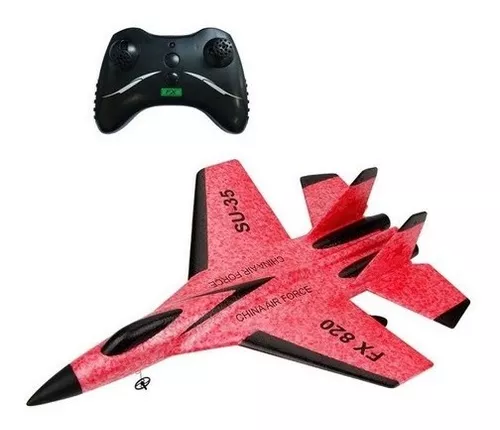 Avião De Controle Remoto 2.4g Su35 Brinquedos Modelo De Cor Red