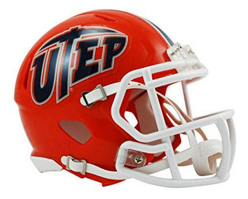 Ncaa Texas El Paso (utep) Los Mineros Velocidad Mini Casco.