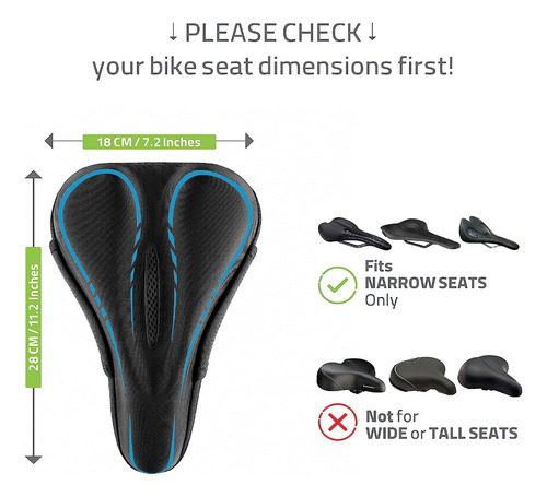 Asiento Bicicleta Cojin Funda Cobertor Silicona