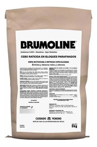 Veneno Raticida Ratas Ratones 5 Kg. Brumoline Ferreplus