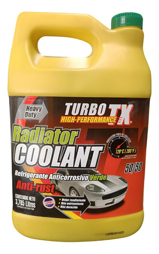 Refrigerante Anticorrosivo Verde High-performance Turbo Tx 3