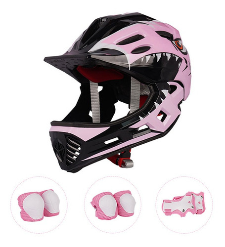 Casco Protección Kit Niños Bicicleta Skate Scooter 3-13 Años