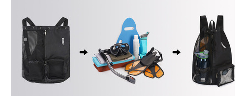 Bolsa De Natación Con Cordón De Malla, Mochila De Playa.