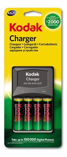 Cargador Baterias Kodak Recargables Pila Aa 4 Pilas 2100 Mah
