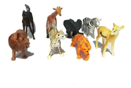 Set Figuras Animales Jungla Juguete Didáctico Colección