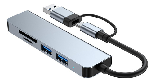 Multi Puerto Usb3.0 Y Usb C Hub Convertidor De Estación De
