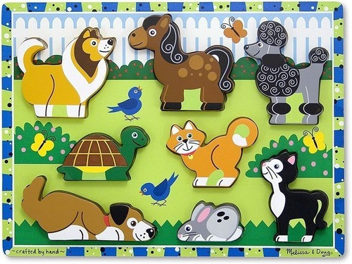  Rompecabezas Encastre C/relieve Mascotas Melissa & Doug 