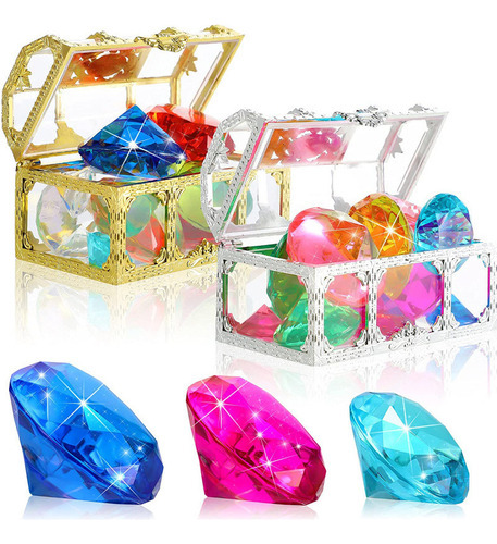 C Juegos De Diamantes De Plástico Coloridos, Gemas Falsas N