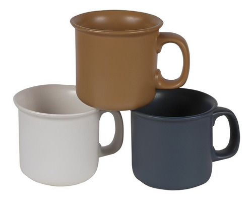 Jarro Taza Mug 450 Ml Ceramica Colores Mate D+m Bazar