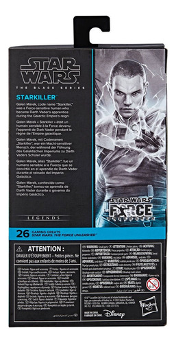 Starkiller Force Unleash Figura Star Wars Black Series 16 Cm