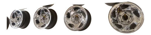 Jogo Rodas Dodge Ram 1500 V8 1994 1995 Cromadas Com Calotas (Usado)