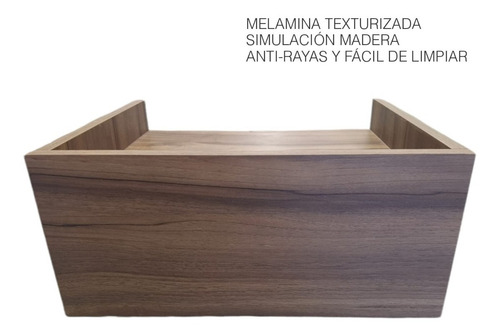 Imagen 4 de 10 de Repisa De Recamara Flotante Mesa De Noche Con Cajón