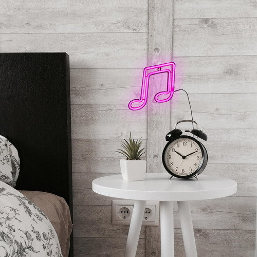 Ornamento Musical Note Neon Without