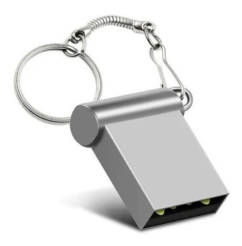 Pen Drive Micro Nano 32gb De Capacidade Usb 2.0 Full Metal Cor Aço-escovado