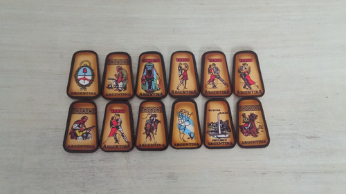 15 Imanes De Cuero Argentina Tango Bandera Gaucho Souvenir