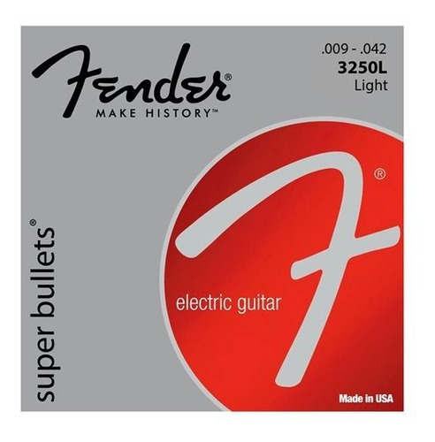 Cuerdas Para Guitarra Eléctrica Fender 3250 L 9-42