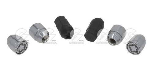 Imagen 2 de 8 de Tuerca Antirrobo Para Ford Focus Fiesta Ecosport 2000/