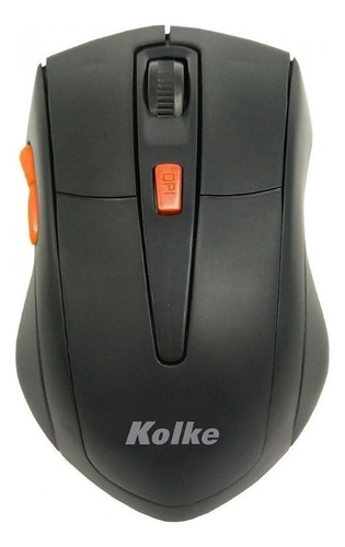 Mouse Inalámbrico Ergonómico 1600dpi Kolke M2 Color Negro/naranja