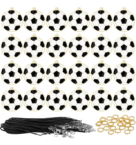 Colgante Futbol Para Pulsera Collar Joyeria 24 Pieza Balon