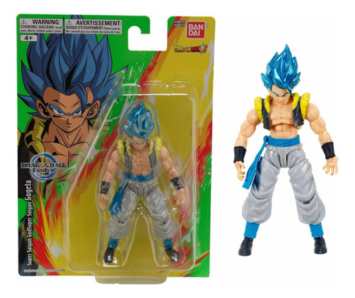 Muñeco Dragon Ball Gogeta God Super Saiyan Bandai Orig 13 Cm