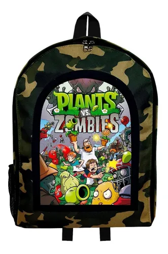 Mochila Reforzada Camuflada Plantas Vs Zombies 3 Givan