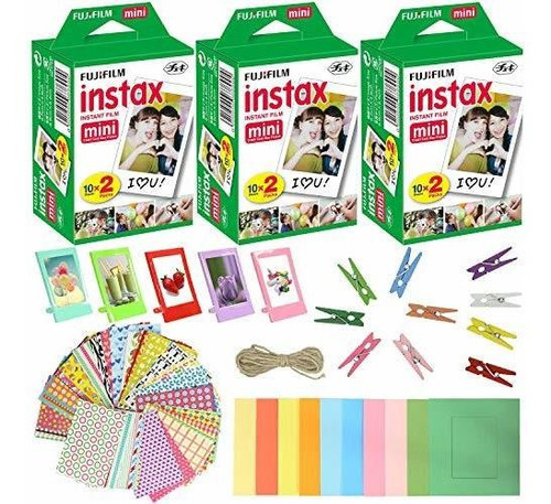 Fujifilm Instax Mini Instant Film (paquete De 3, 60 Hojas) 5