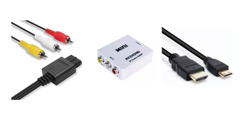 Hdmi Para Nintendo 64 ( Audio Video N64 +conv Rca Hdmi+ Hdmi