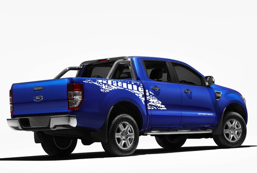 Kit Adesivo Ford Ranger Sportrac 2015 Faixa Lateral Bran 111