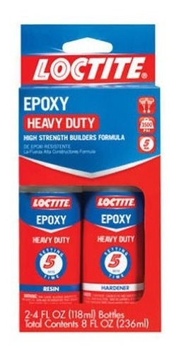 Conjunto Loctite Heavy Duty Epoxi Rápida Botella De 8 Onza D