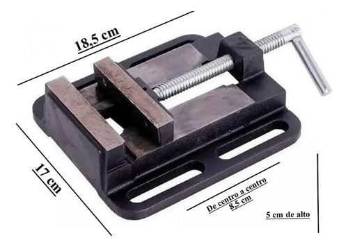 Imagen 2 de 5 de Morsa Plana Taladro Agujeradora De Banco 4'' 110mm Prensa