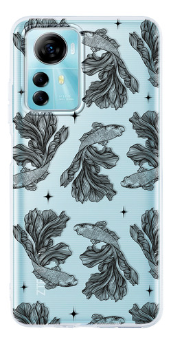 Funda Para Zte Pez Beta Patrón Antigolpes Case Anticaidas