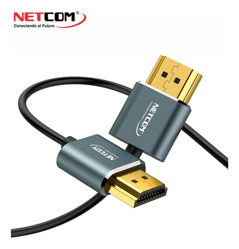 Cable Hdmi 2.0 Slim Delgado Netcom Para Ps5/4 Nintendo 3m