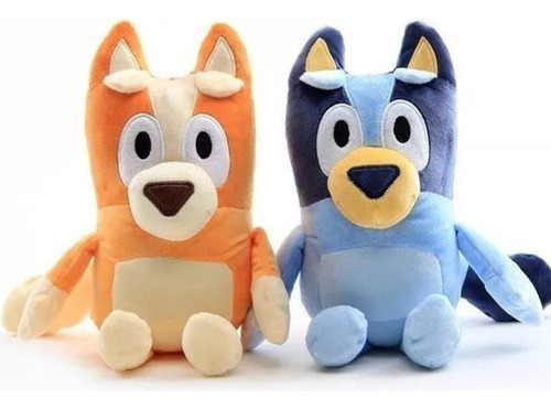 Peluches Infantiles Familiares Azules 2 Piezas