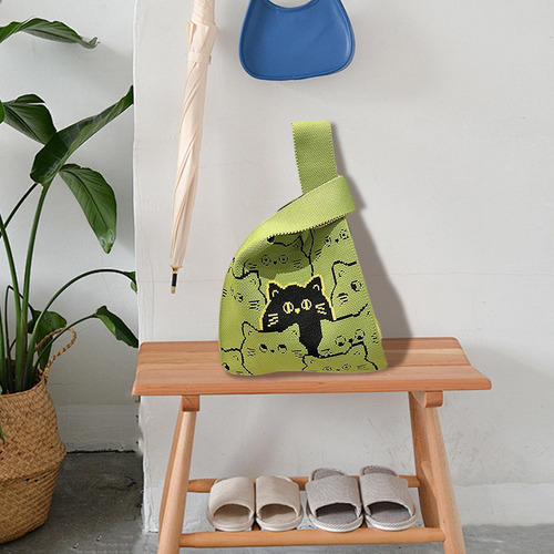 Bolsas De Gato Para Mujer Bolsa De Mano Reutilizable De Gato