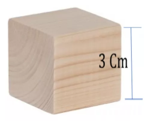 Cubo De Balso Madera De 3 Cm X 20 Uds