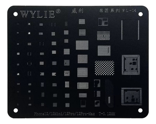 Stencil Bga Pcb Black iPhone 12 Pro Max Mini Wylie Wl-14