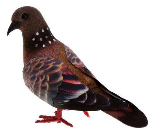 . Pombas Realistas Penas Artesanato Artificial Animais
