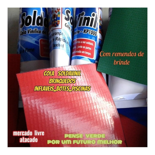 Cola+rolinho+lona Kp 1000 Para Conserto De Infláveis+brinde