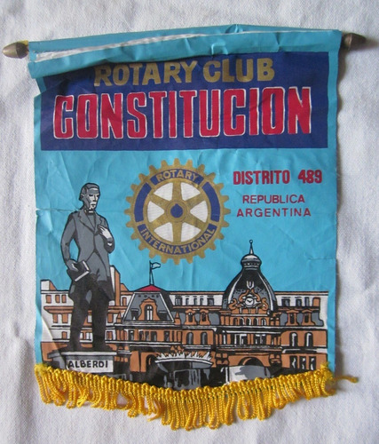 Antiguo Banderin Rotary Club Constitucion Argentina