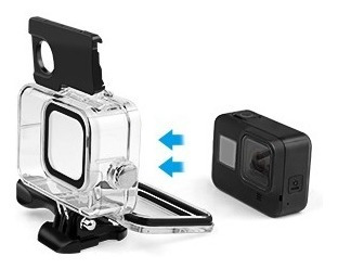 Imagen 5 de 10 de Carcasa Sumergible Para Camara Gopro Hero 8 Black 60 Mts