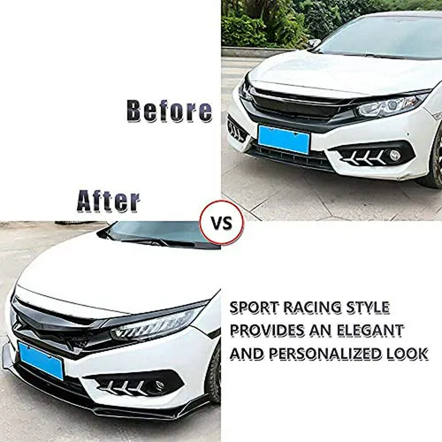 Aleron - Xotic Tech Front Bumper Lip Chin Spoiler Splitter D