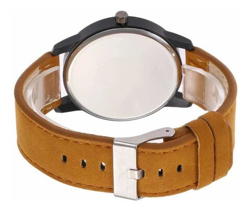 Reloj De Cuero Marrón Minimalista Clasico