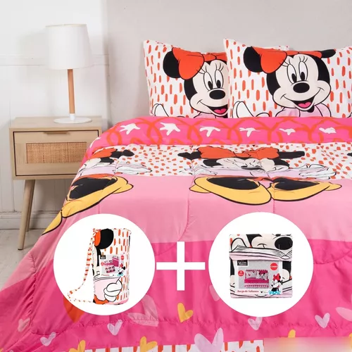 Juego Ropa De Cama Sabana +funda De Plumon 2 Plazas Hm28