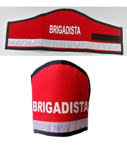 Brazalete Para Brigadista Rojo Y Franja Reflectiva Medellin