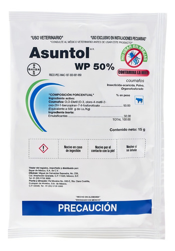 Asuntol em pó 15 gr. Wp 50