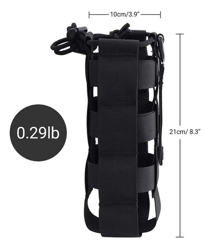 Funda Táctica Molle Para Botellas De Agua Ajustable Milita