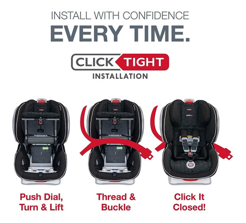 Imagen 8 de 8 de Silla Para Carro Britax Advocate Clicktight 0m+ 7 Posiciones