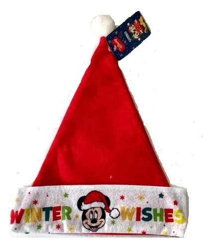 Gorro Navidad Disney Mickey Mouse Y Minnie Mouse