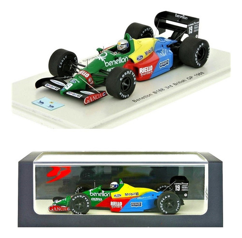 Benetton B188 #19 1988 Nannini British Gp - F1 Spark 1/43