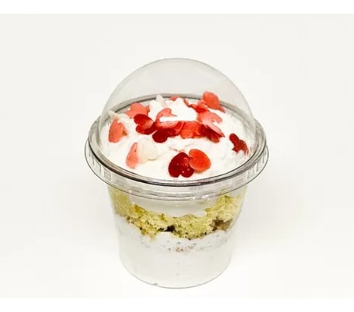 100 Mini Copo Bolha Pet 60 Ml G697 - Verrine - Bolo No Pote